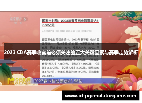 2023 CBA赛季收官前必须关注的五大关键因素与赛季走势解析 2023 CBA赛季收官前必须关注的五大关键因素与赛季走势解析